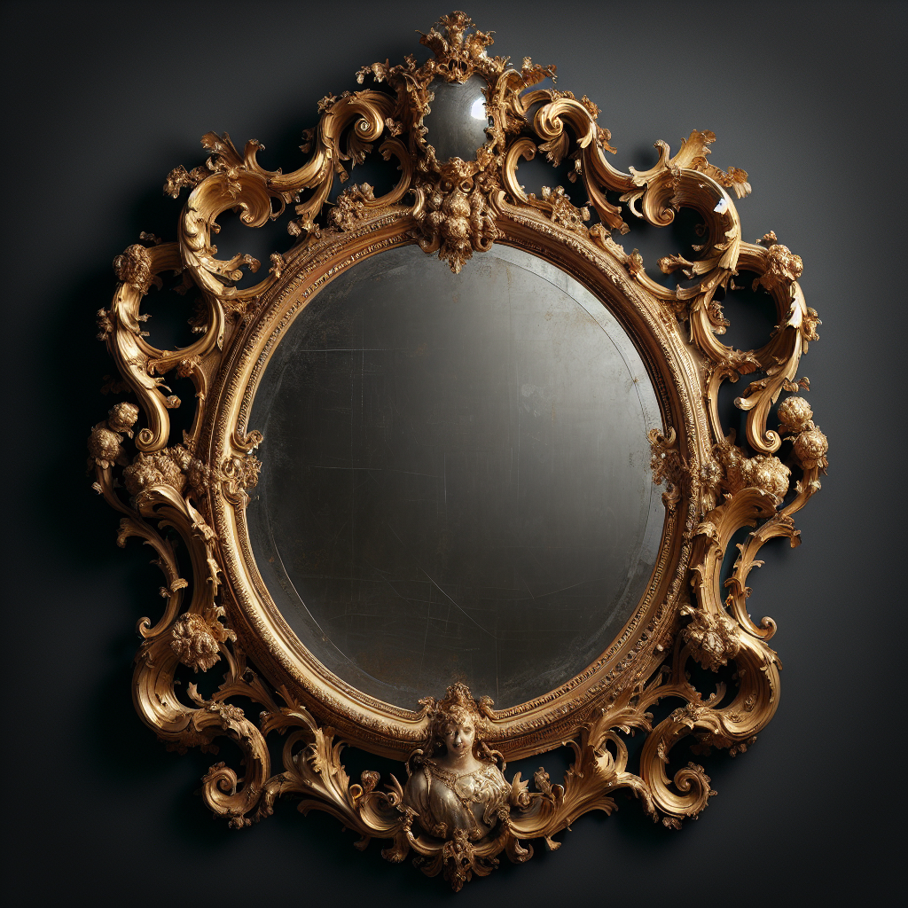 Grand miroir baroque occasion