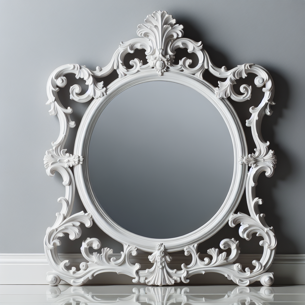 Miroir baroque blanc Ikea