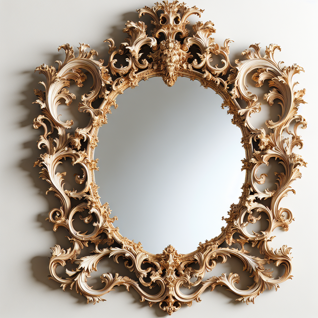 Grand miroir baroque