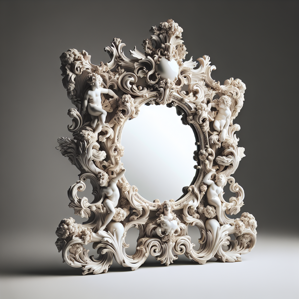 Miroir baroque plastique