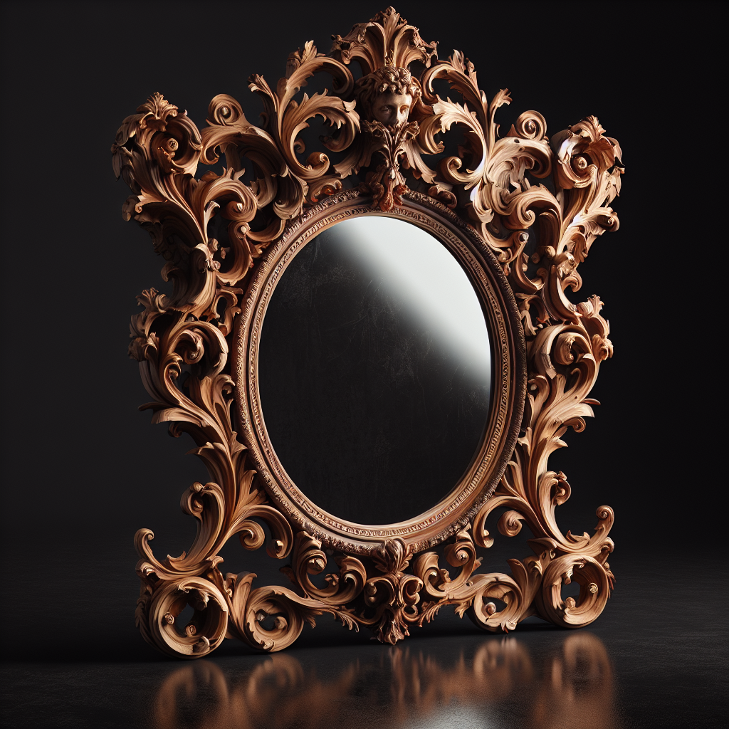 Miroir baroque bois