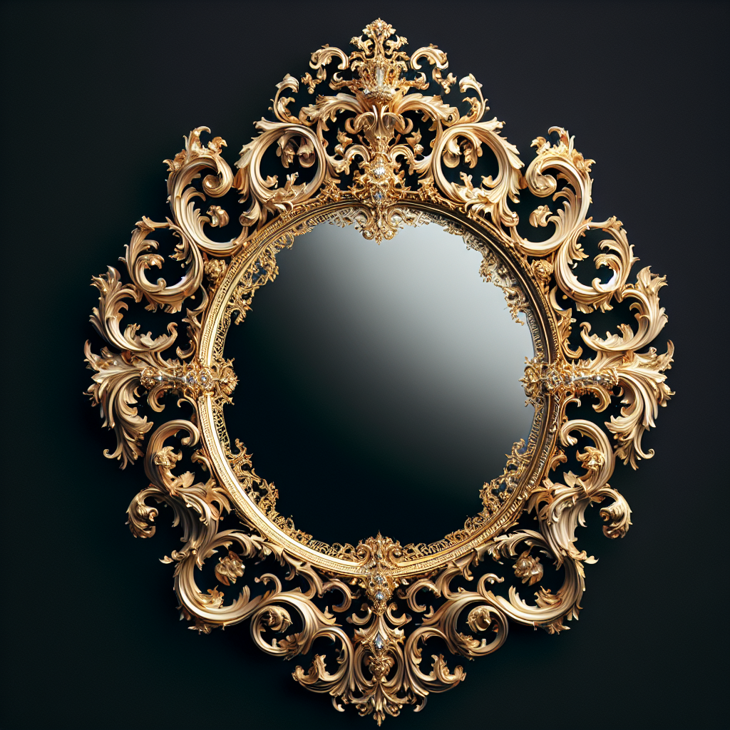 Grand miroir baroque pas cher