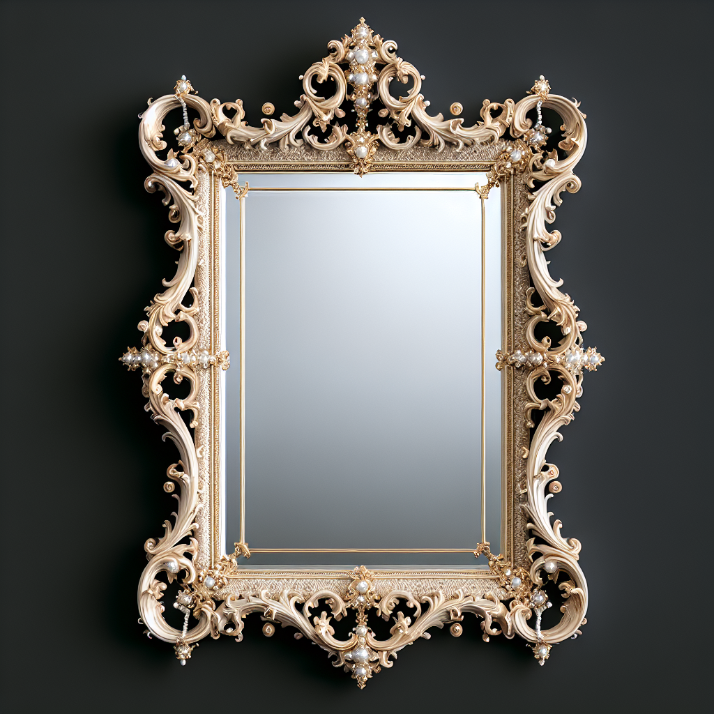 Miroir baroque rectangulaire
