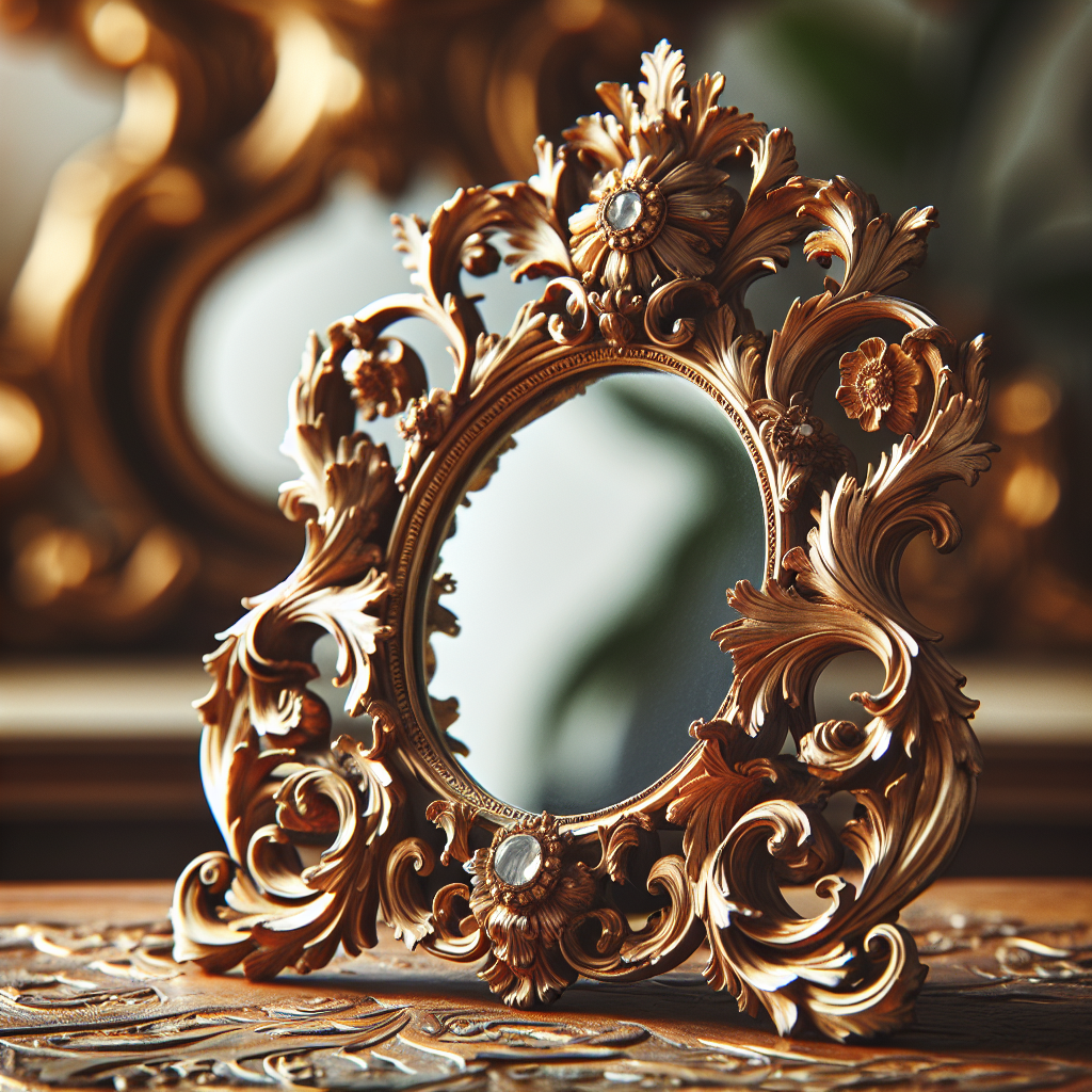 Petit miroir baroque