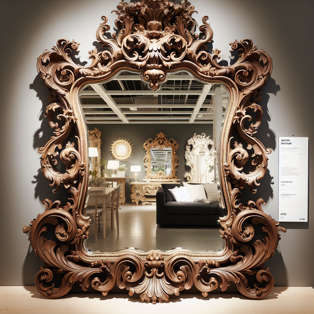 Ikea miroir baroque
