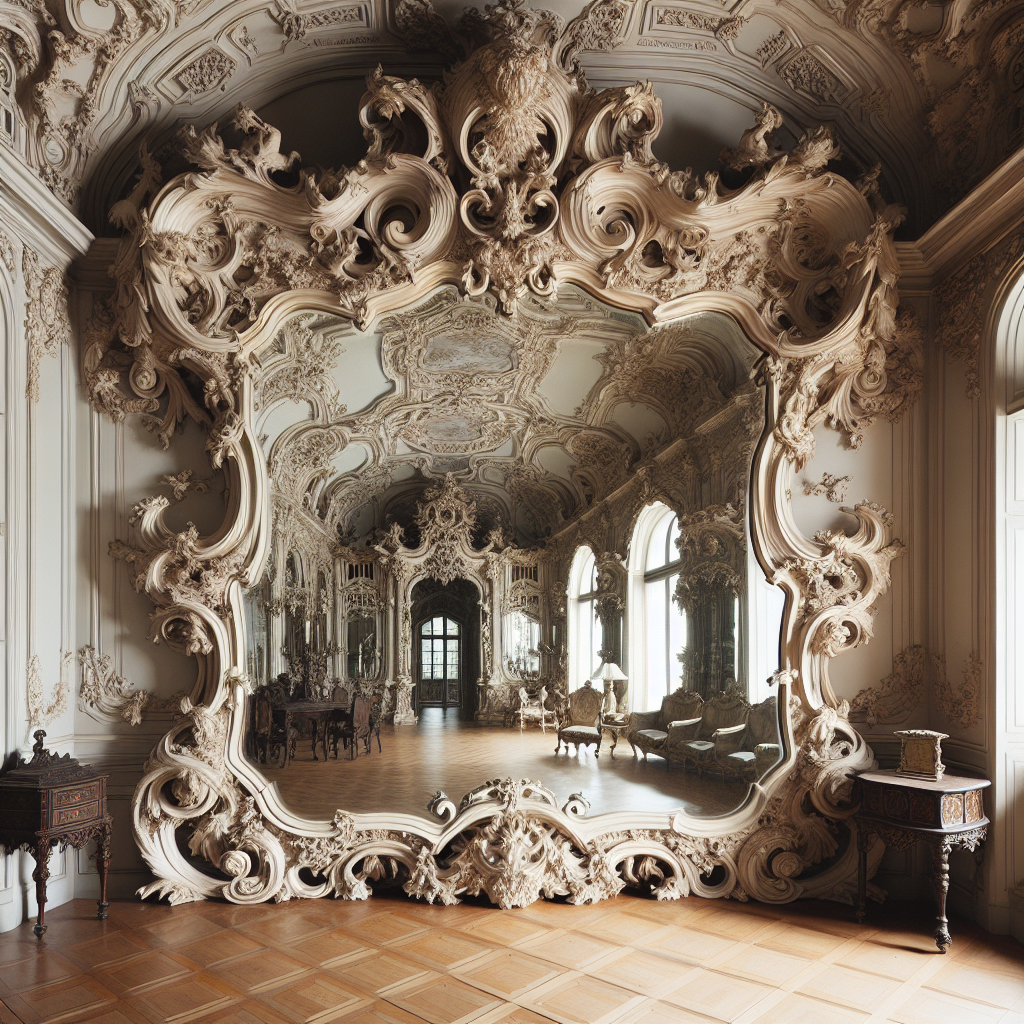 Grand miroir baroque maison du monde