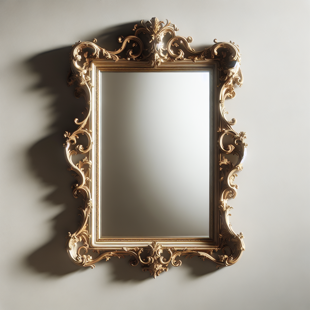 Miroir baroque rectangulaire