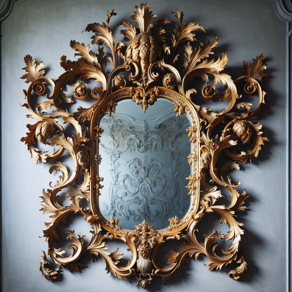 Miroir baroque ancien
