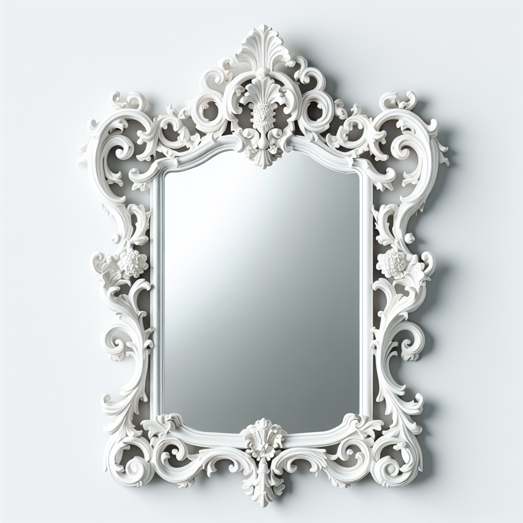 Miroir baroque blanc Ikea