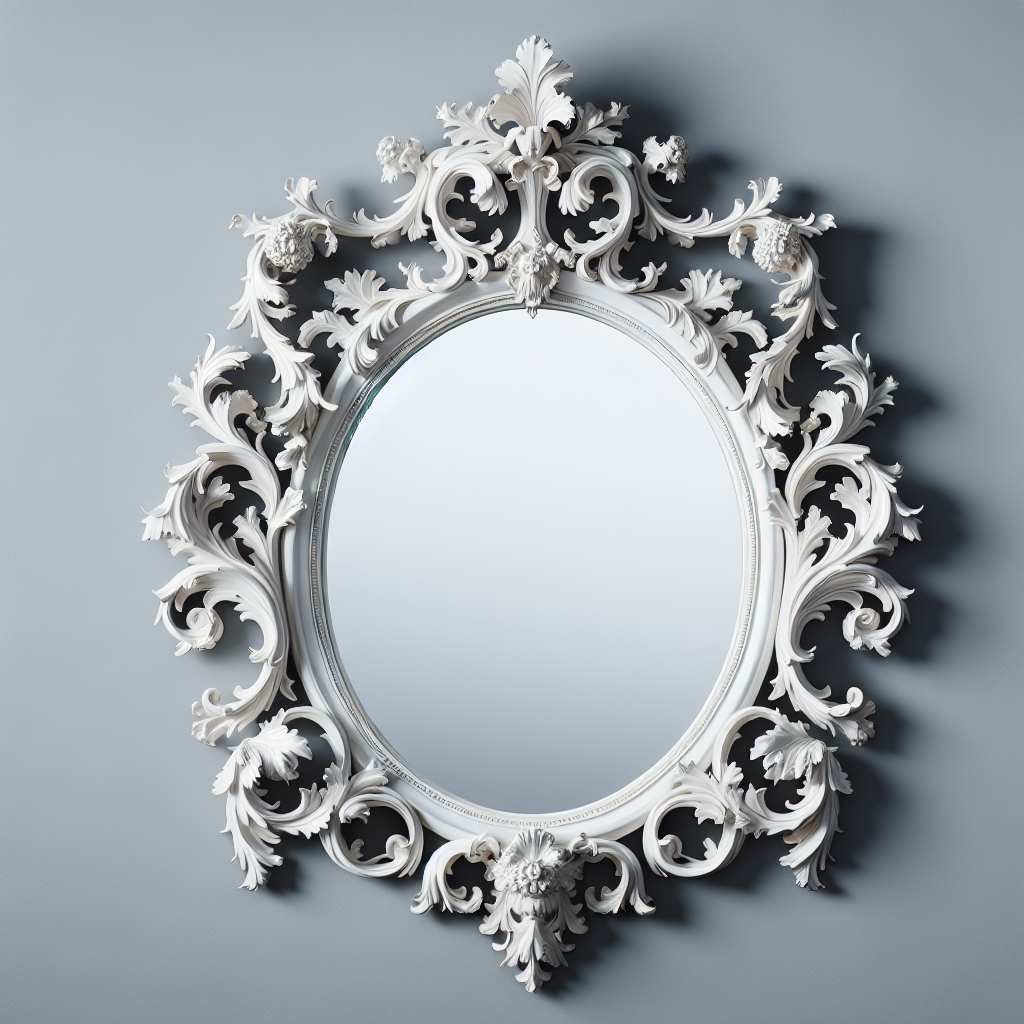 Miroir baroque blanc Conforama