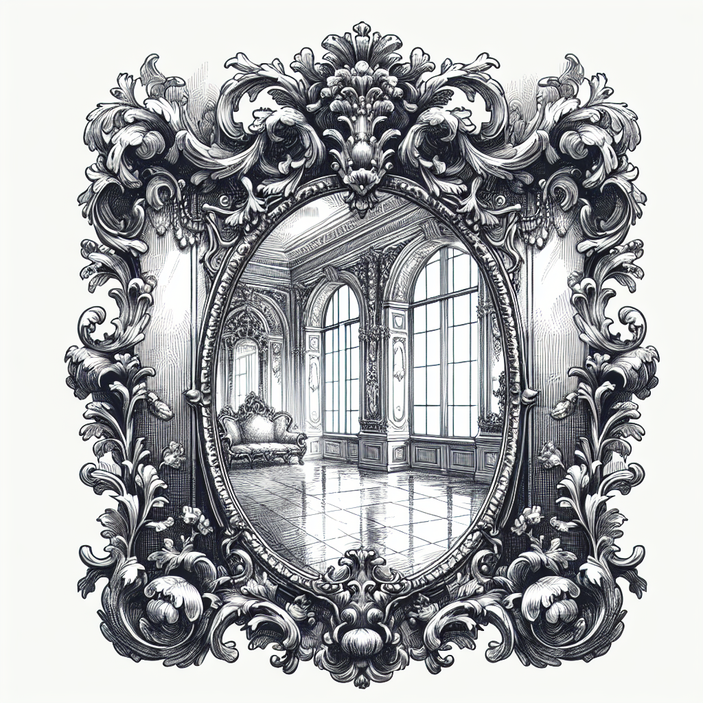 Dessin miroir baroque