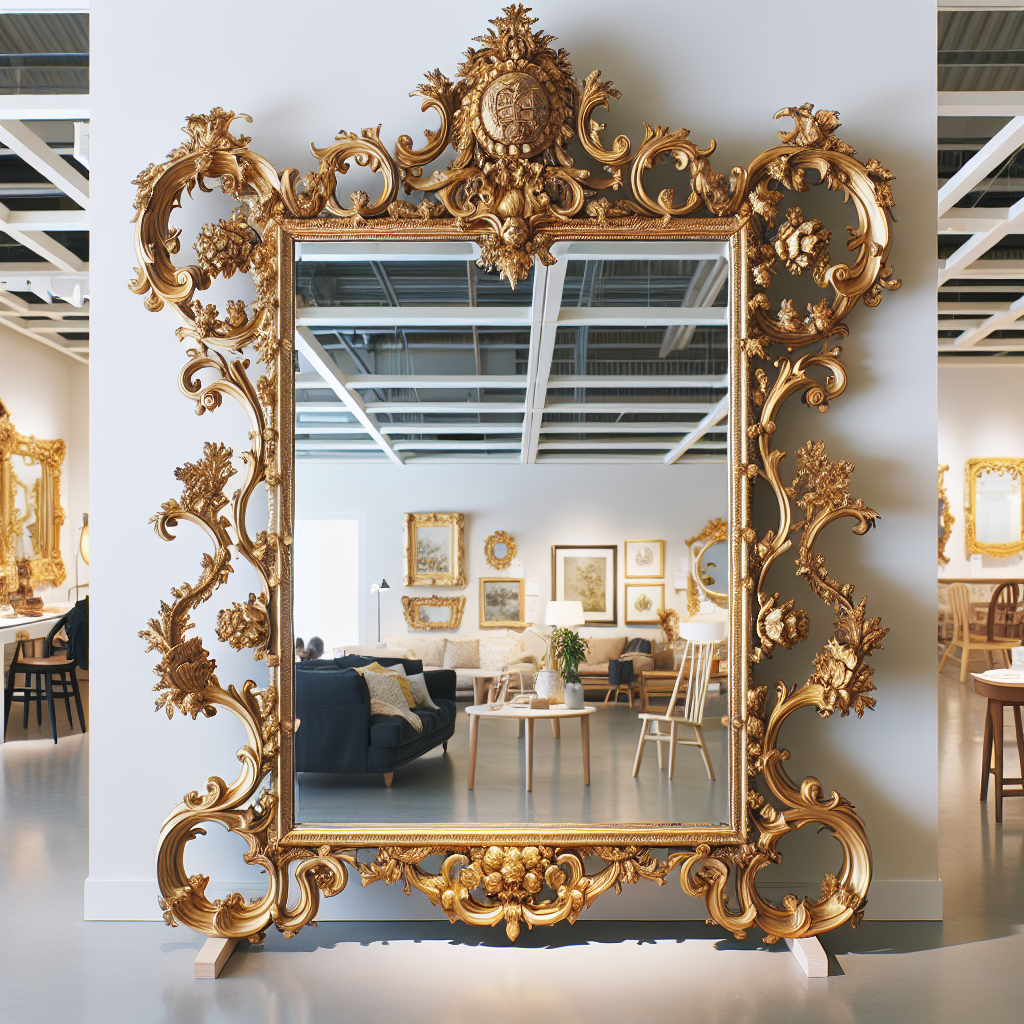 Ikea miroir baroque