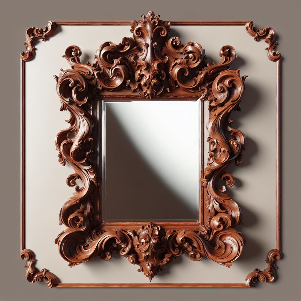 Miroir baroque bois