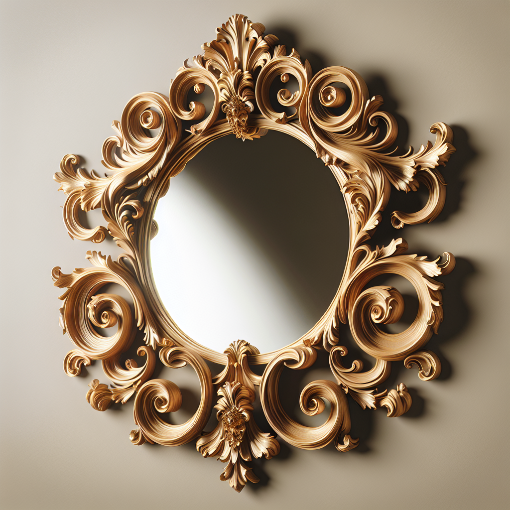 Miroir baroque doré Ikea