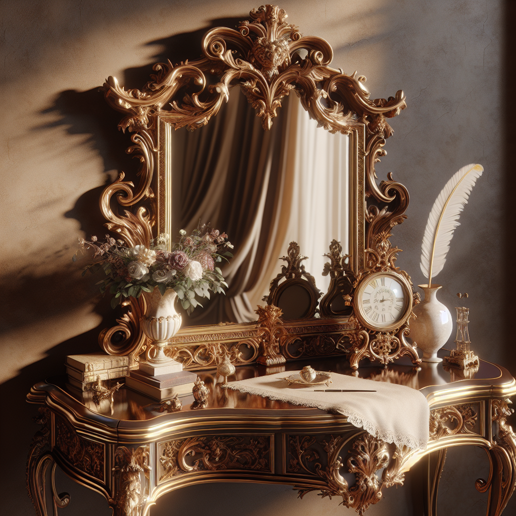 Console miroir baroque