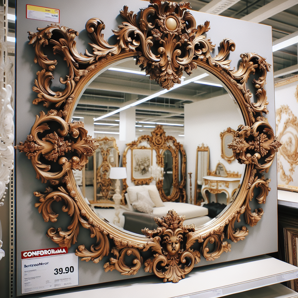 Conforama miroir baroque