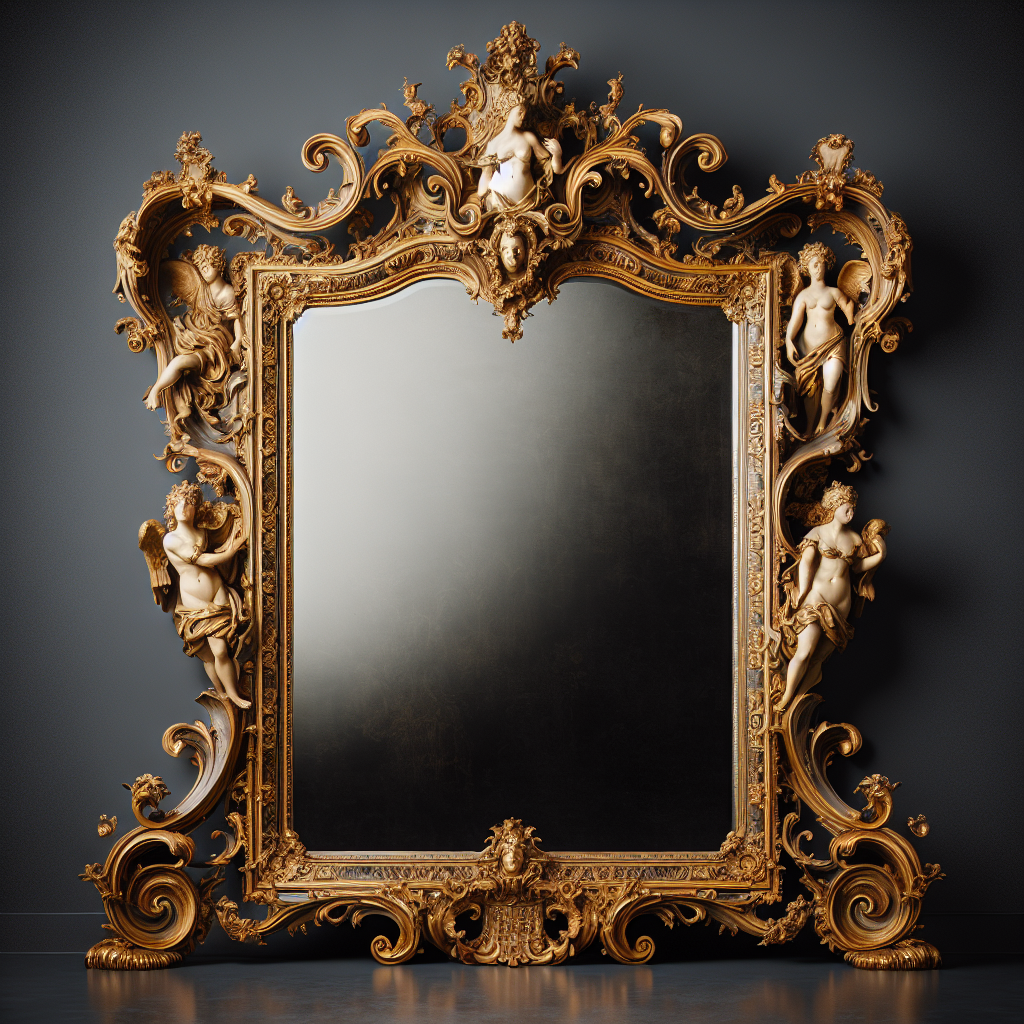 Grand miroir baroque