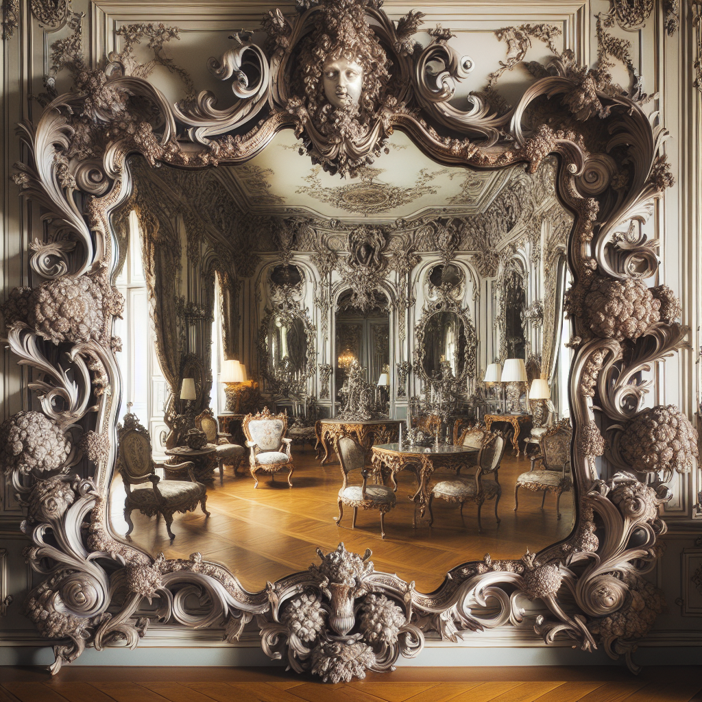 Miroir baroque grand
