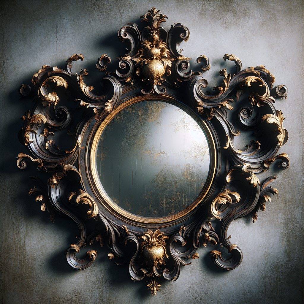Ancien miroir baroque
