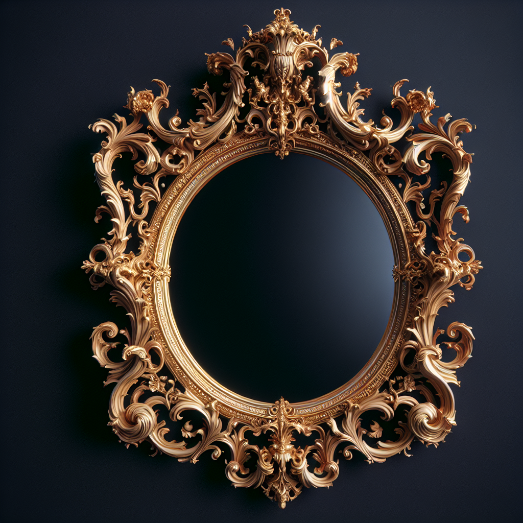 Encadrement miroir baroque